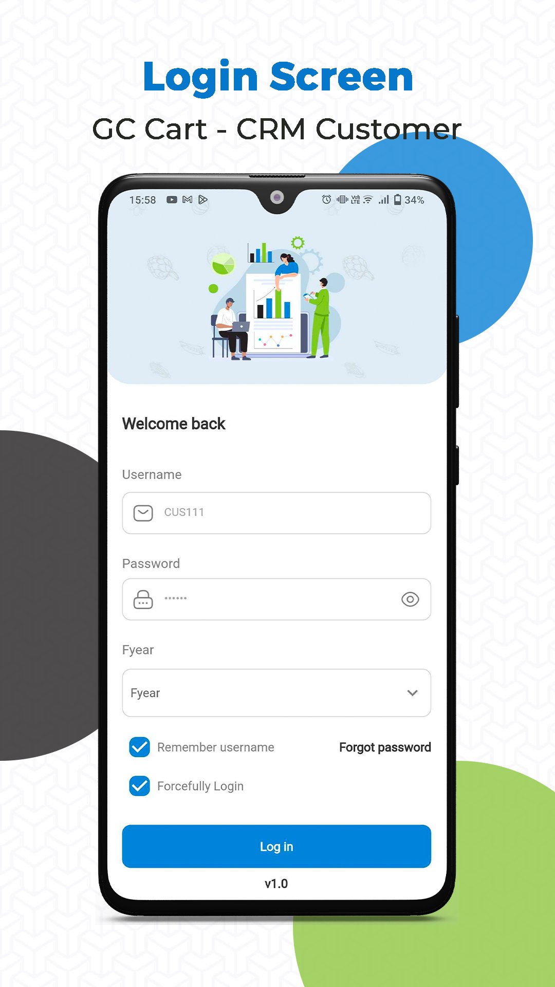 GC Cart home screen
